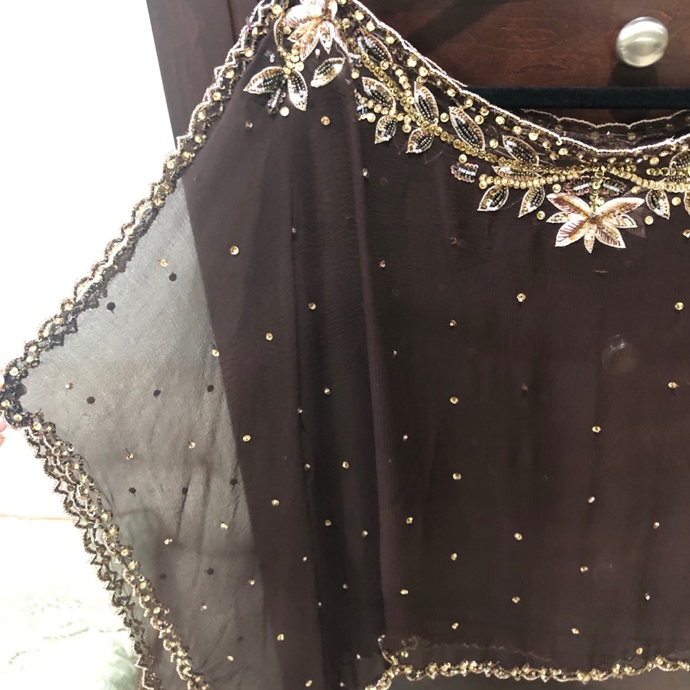 Brown Kaftan Top - Picture 3 of 5